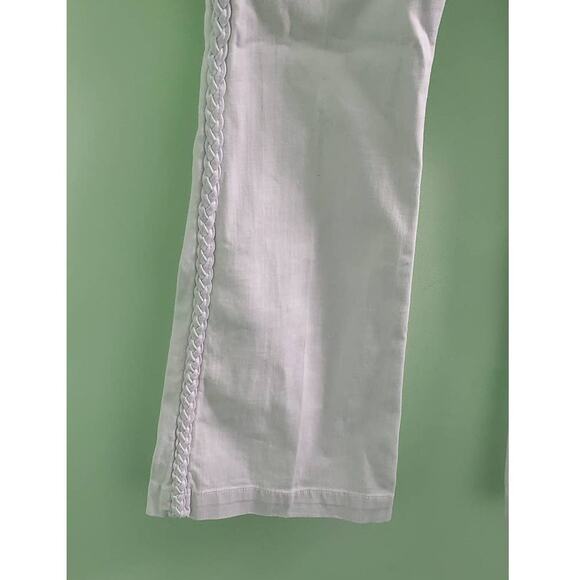 Anlo Stylish White Flare Leg Jeans with Braided Sides 29 TALL ~ DISCONTINUED - Picture 5 of 15
